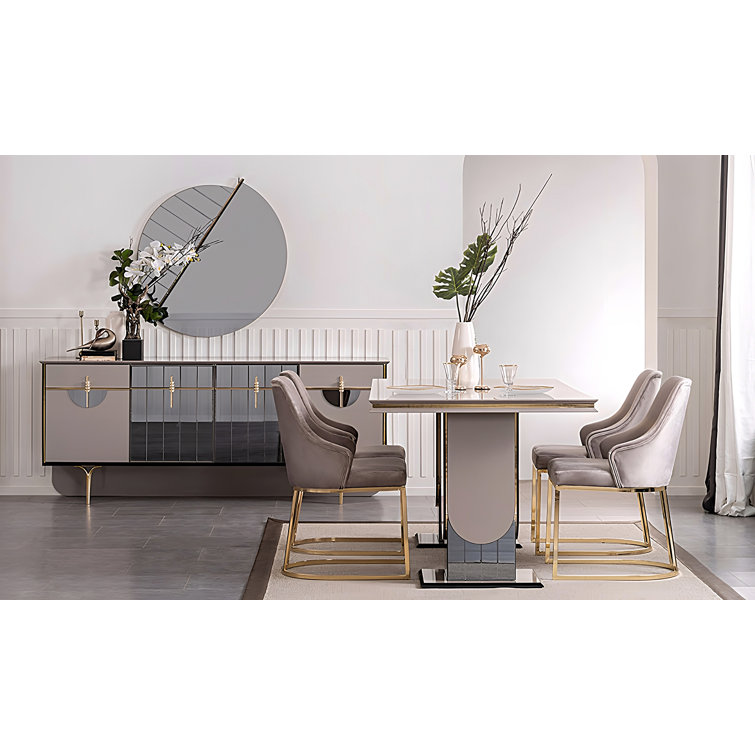 6 - Person Double Pedestal Dining Set