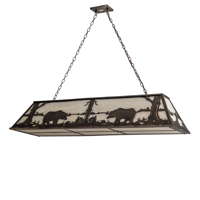 Luminaire suspendu linéaire 9 lumières