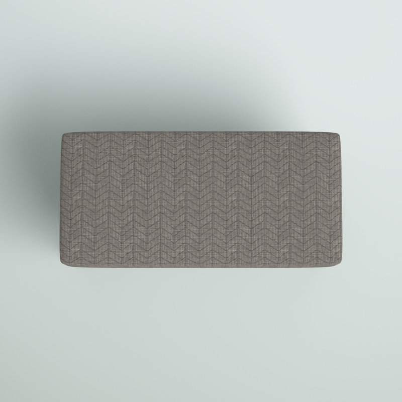 Banc de rangement rembourré Utopia, Gris texturé, Gris délavé