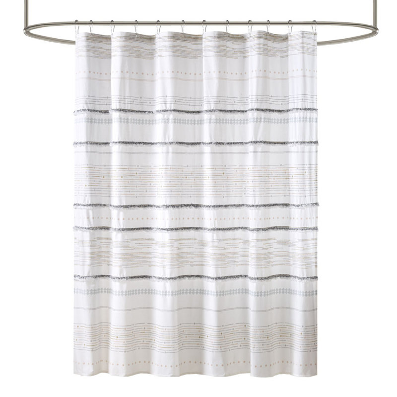 Rideau de douche en coton