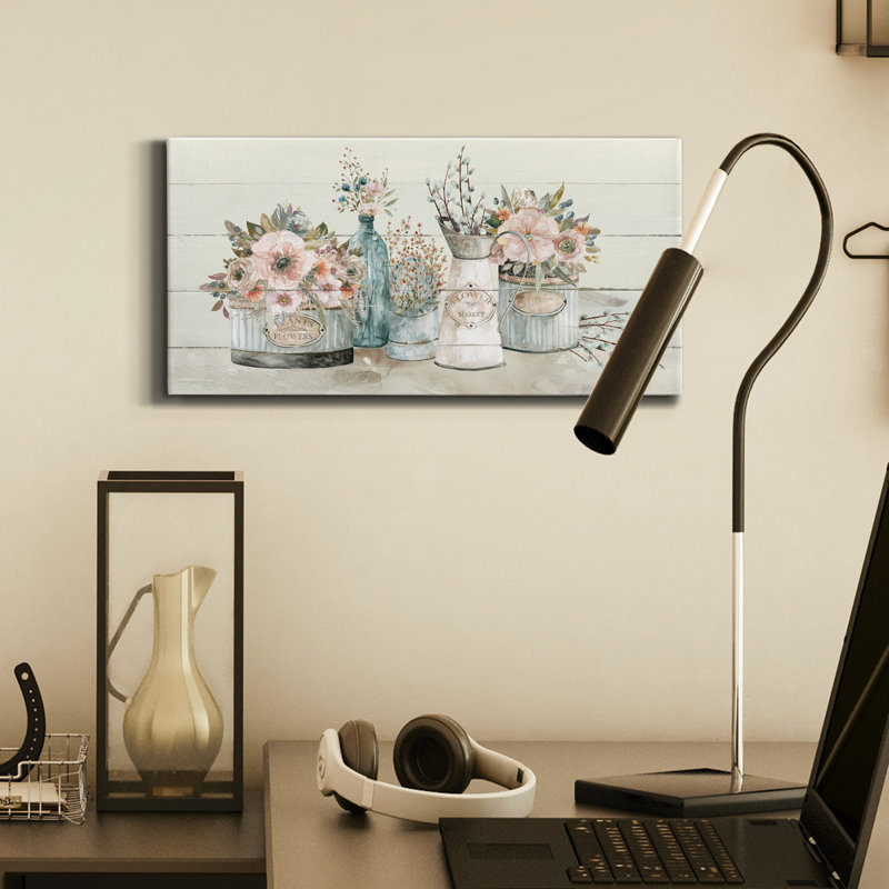 " Flower Market ", 16" H x 8" W x 1" D