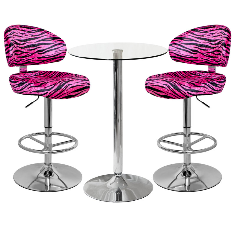 Vista Glass Dining Set, Plum