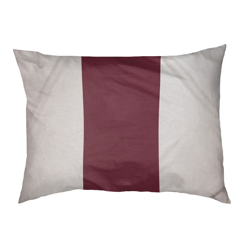 Coussin intérieur New England, Grand (l 50 po x P 40 po x H 7 po), Blanc / grenat