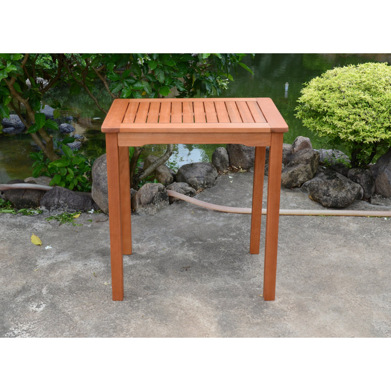 Rudloff Eucalyptus Outdoor Side Table , 70cm cm W 50cm cm D, 75cm H x 110cm L x 70cm W