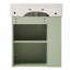 Meuble-lavabo flottant 21,6 po avec lavabo en céramique, rangement à gauche-2118194814