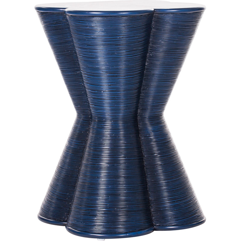 Block End Table, Navy Blue