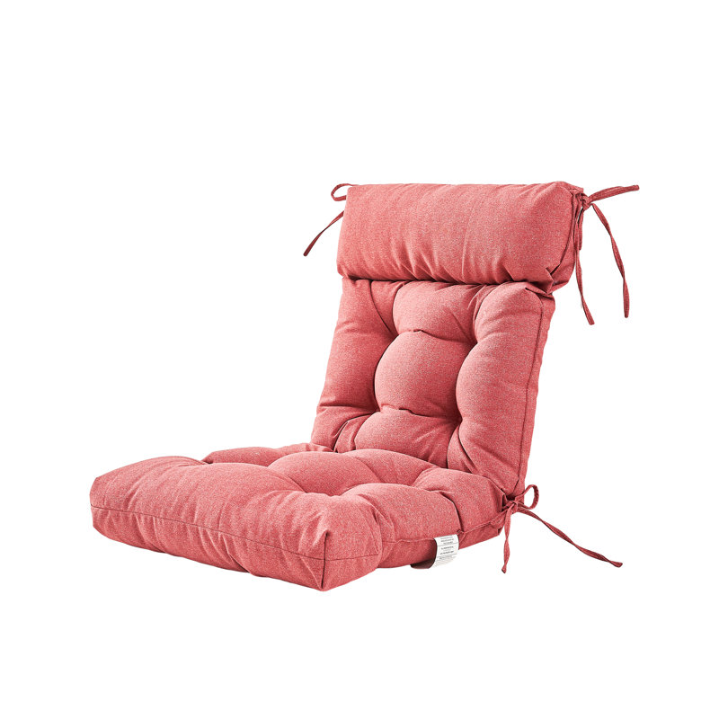 Cassella Outdoor 4'' Seat Cushion, Red/White