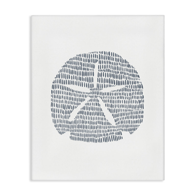 Art mural sur toile Minimal Sand Dollar par Jetty Home, LLC, H 30 po x l 24 po