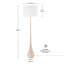 Lampe sur pied traditionnelle 65 po Latisha