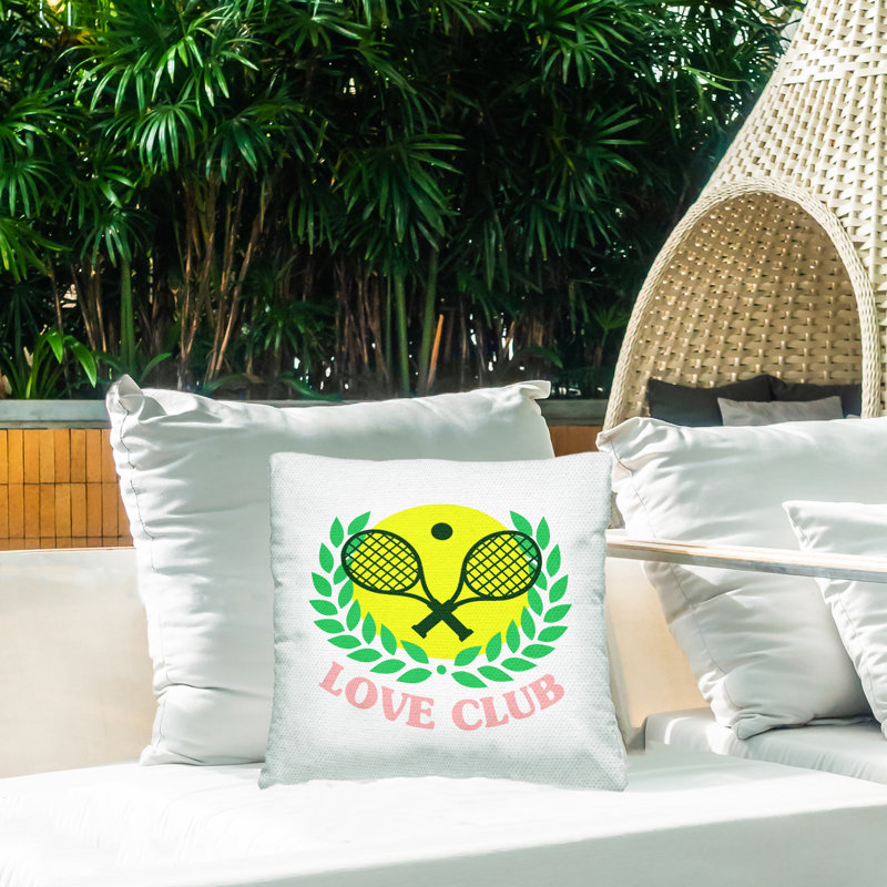 Coussin extérieur Love Club Tennis Laurel