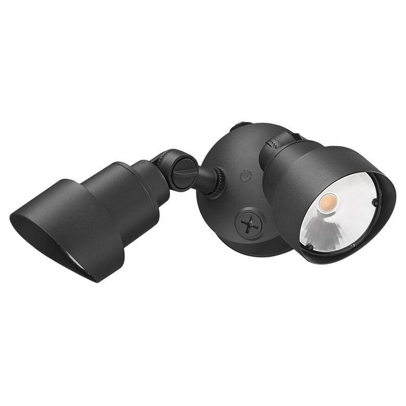 Mckean 24-Watt LED Dusk to Dawn Outdoor Security Spot Light, Black