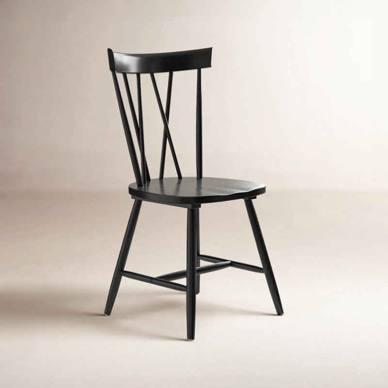 Chaise d'appoint à dossier transversal, Noir, noir, noir, noir