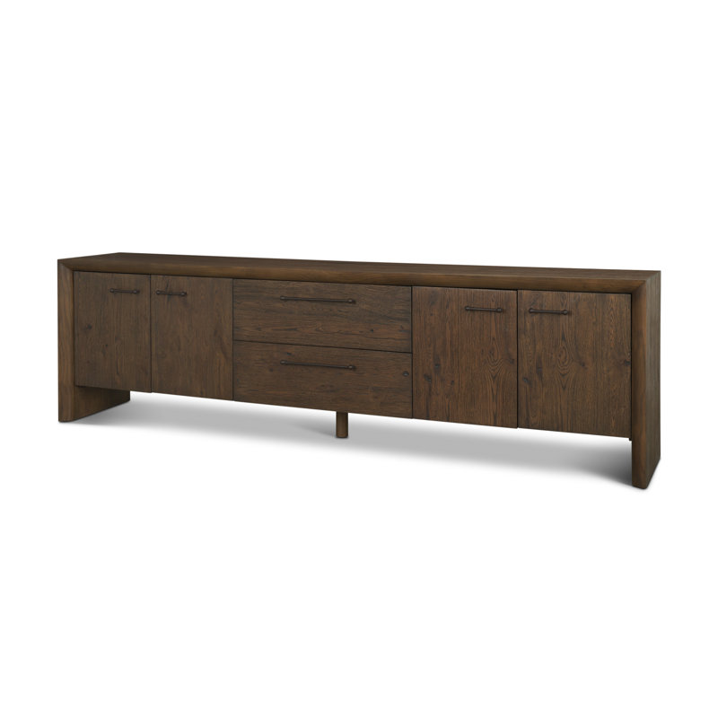 Console média en chêne Belford, Marron foncé