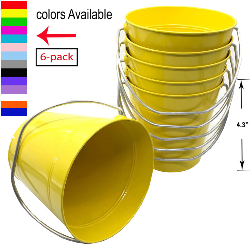 Ebern Designs Bucket, Yellow