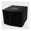 32inch Outdoor Square Propane Fire Pit Table with Blue Glass Beads, Rain Cover and Glass Wind Guard