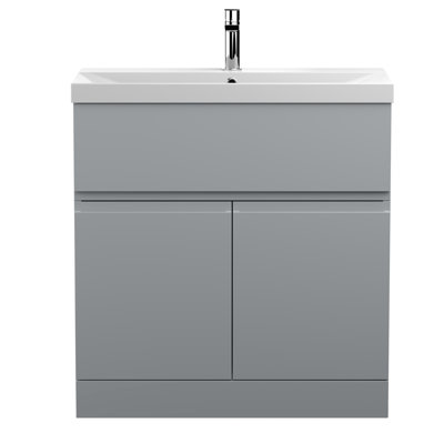 Urban 810mm Single Bathroom Vanity with Integrated Vitreous China Basin