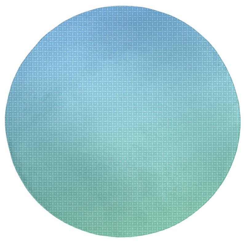 Chenille Indoor Rug, Round 5'