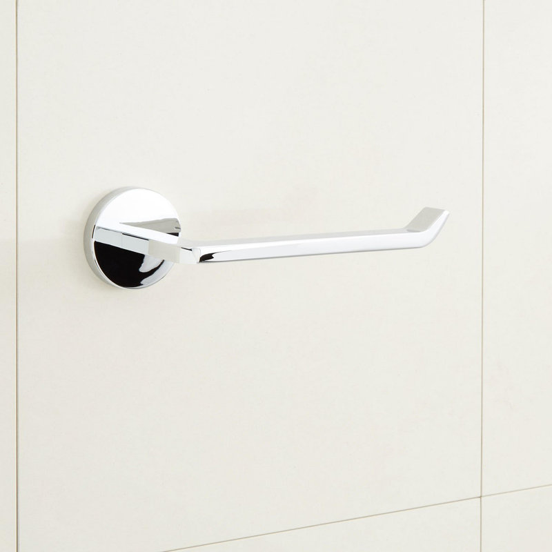Drea Wall Mounted Spring Bar Toilet Paper Holder, Chrome