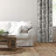 Ensemble de 2 rideaux en coton ivoire Bronte-109878438