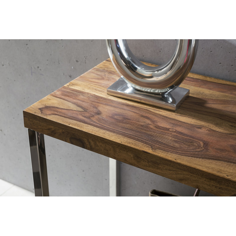 Guna 120cm Solid Wood Top Console Table, Sheesham