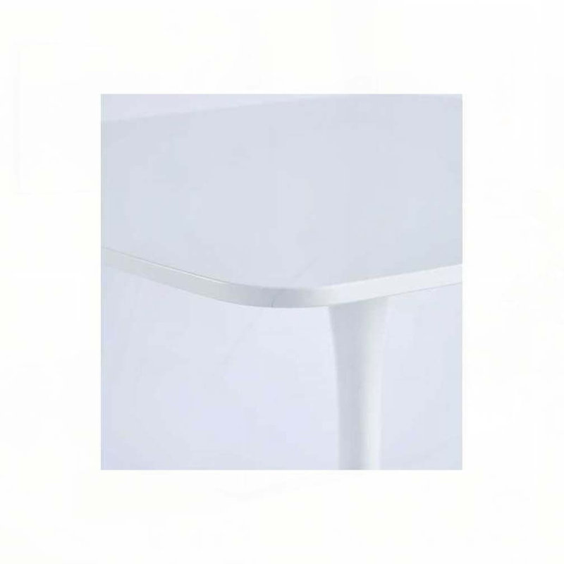 Table de salle à manger 42,12 ", Blanc, Blanc, H 28,93 po x l 42,12 po x P 42,12 po