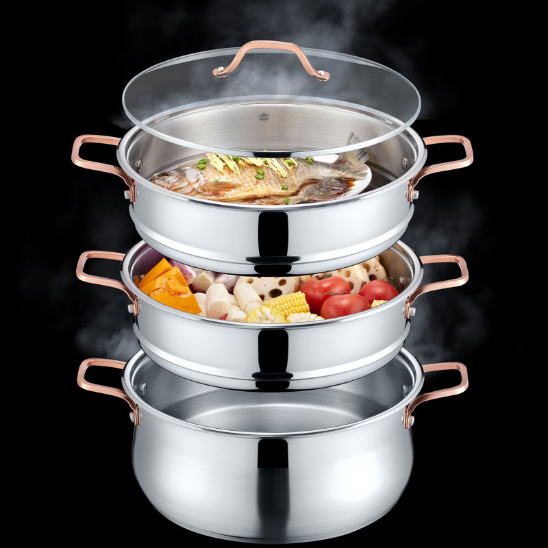 Batterie de cuisine en acier inoxydable Concord, 34 pte.
