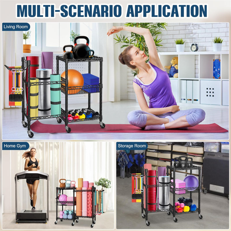 Metal Freestanding Multi-Use Sports Rack