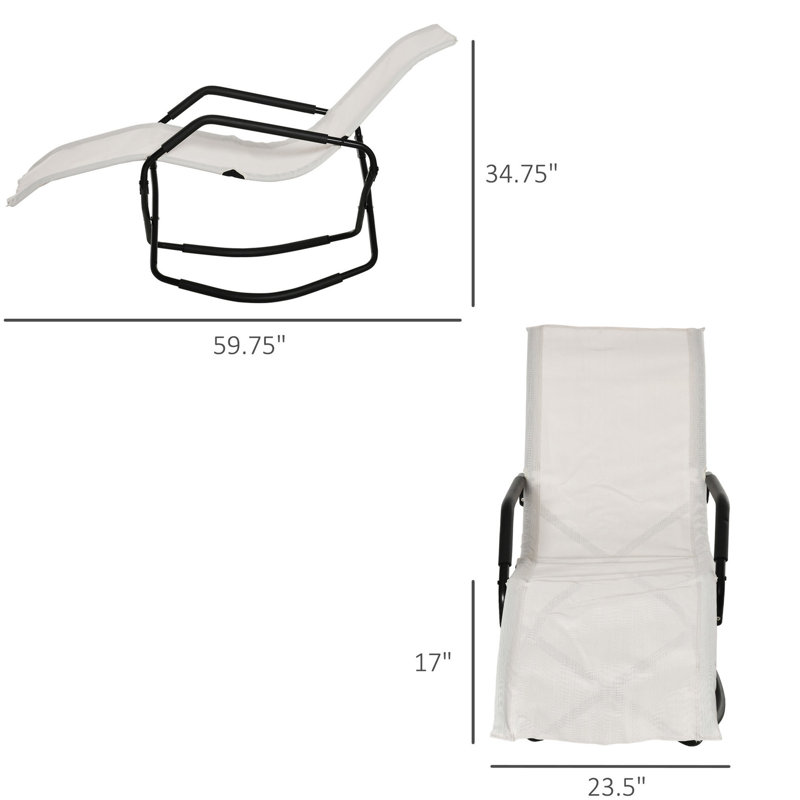 Chaise berçante pliante Sun Lounger