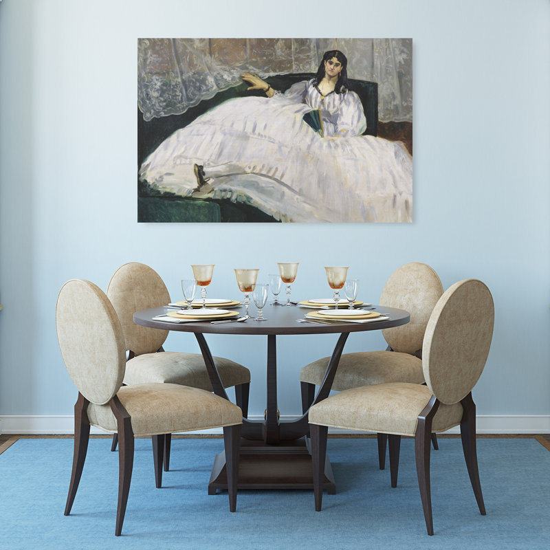 Portrait de Jeanne Duval, 1862, estampe d'art mural contemporain abstraite impressionniste, H 32 po x l 48 po