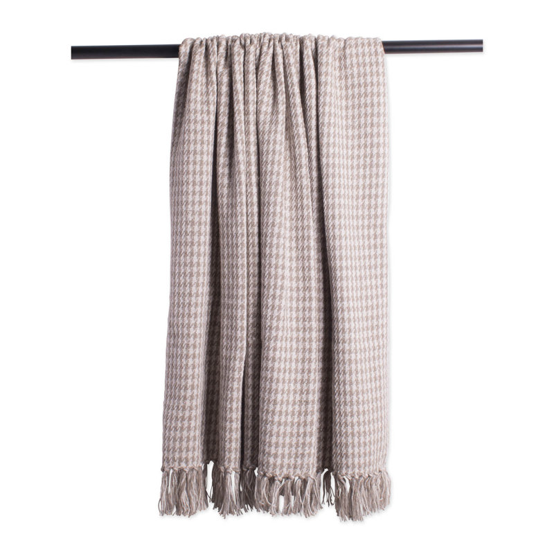 Dll Hand Woven Throw Blanket, Stone