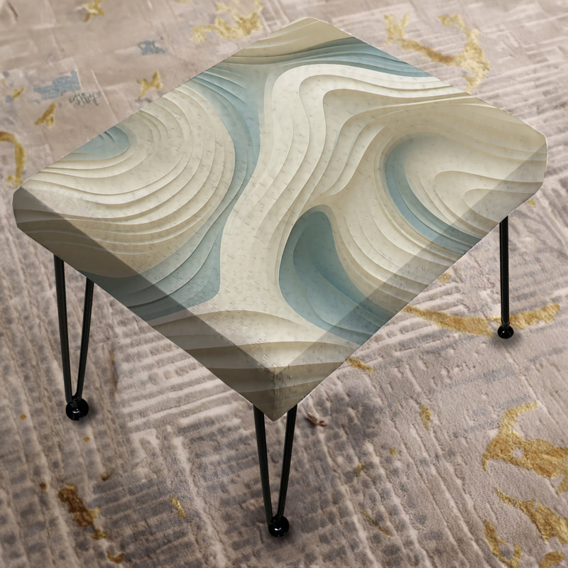 Sculptural Simplicity - Abstract Rectangle Ottoman