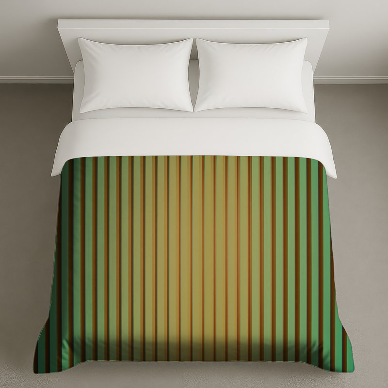 Vertical Striped Pattern Duvet Covers, Queen