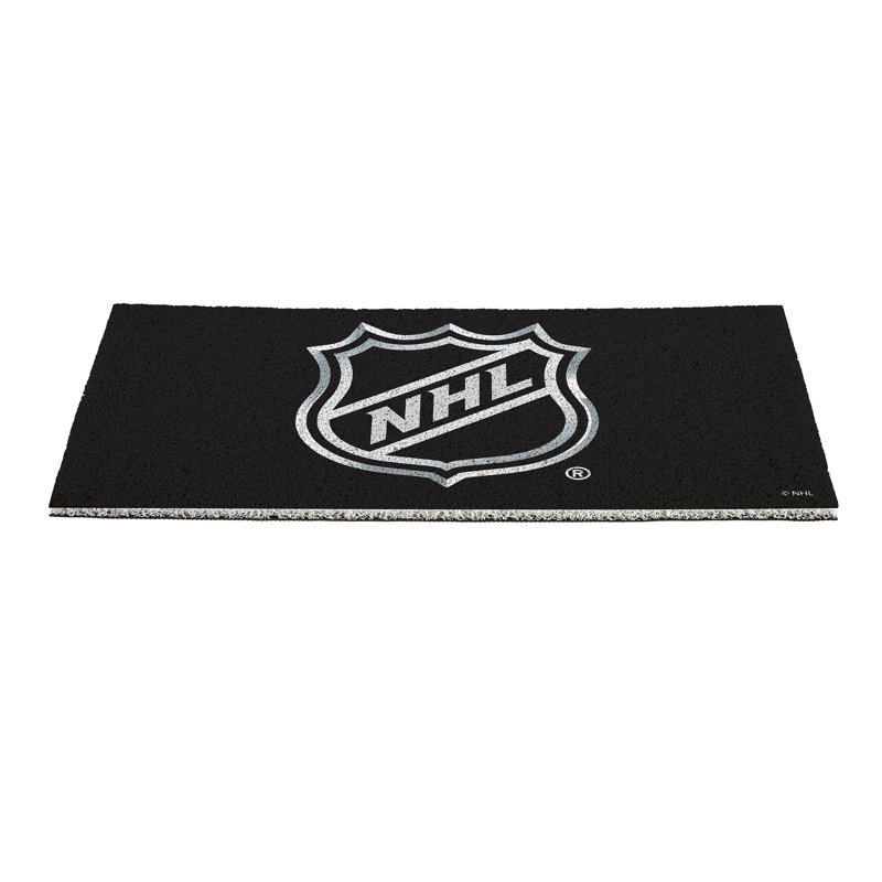 Tapis en PVC pleine couleur, 16 po x 28 po, logo NHL