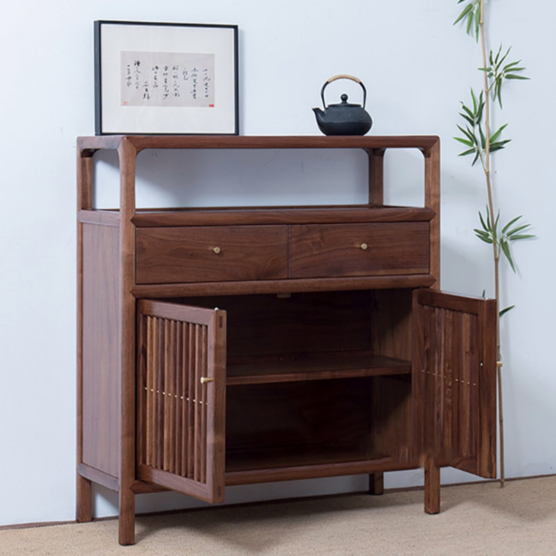 Armoire d'appoint en bois massif Sumekh