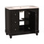 Meuble-lavabo contemporain de 36 po x 18 po x 34 po, 4 tiroirs et 1 porte d'armoire, rangement polyvalent