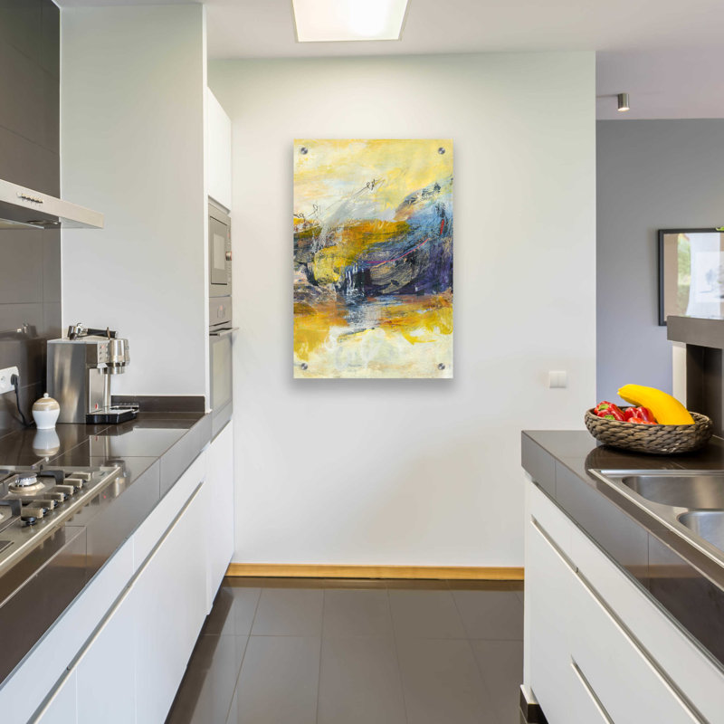 "Textured Triptych III" par Jodi Fuchs, H 36 po x l 24 po x P 0,2 po