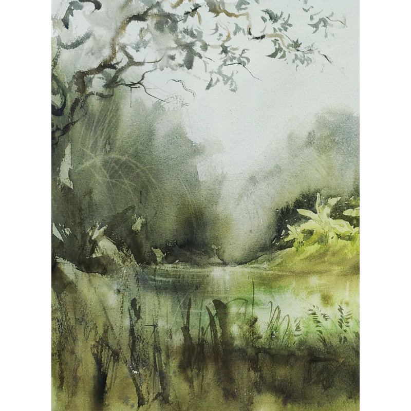 Reflets de la nature | Peinture à l'aquarelle en vrac | Par Achintya Hazra