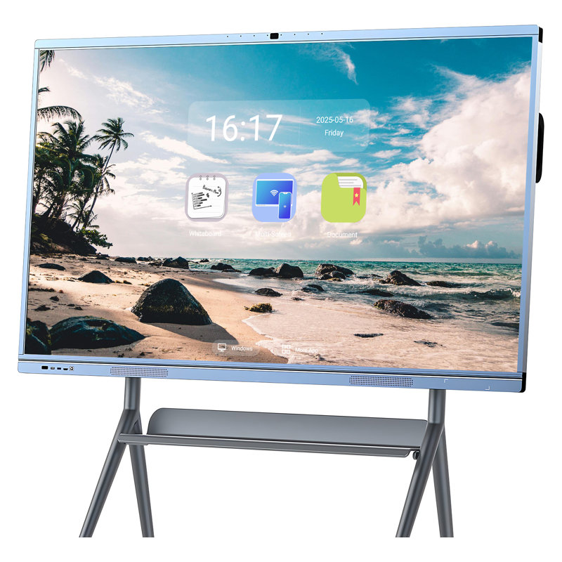 JYXCN Smart Board, All-in-One Touch Screen Interactive Whiteboard, Dual Syste Cloud Sharing Connects Remote Teams Smart Board , Ideal for Education, Office & Presentations
