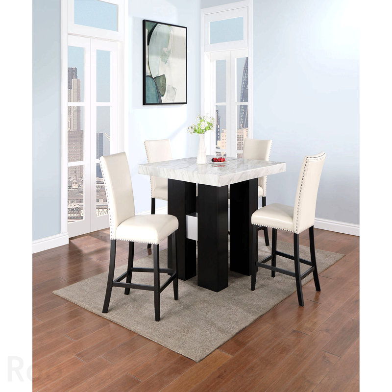 Table de bar blanche
