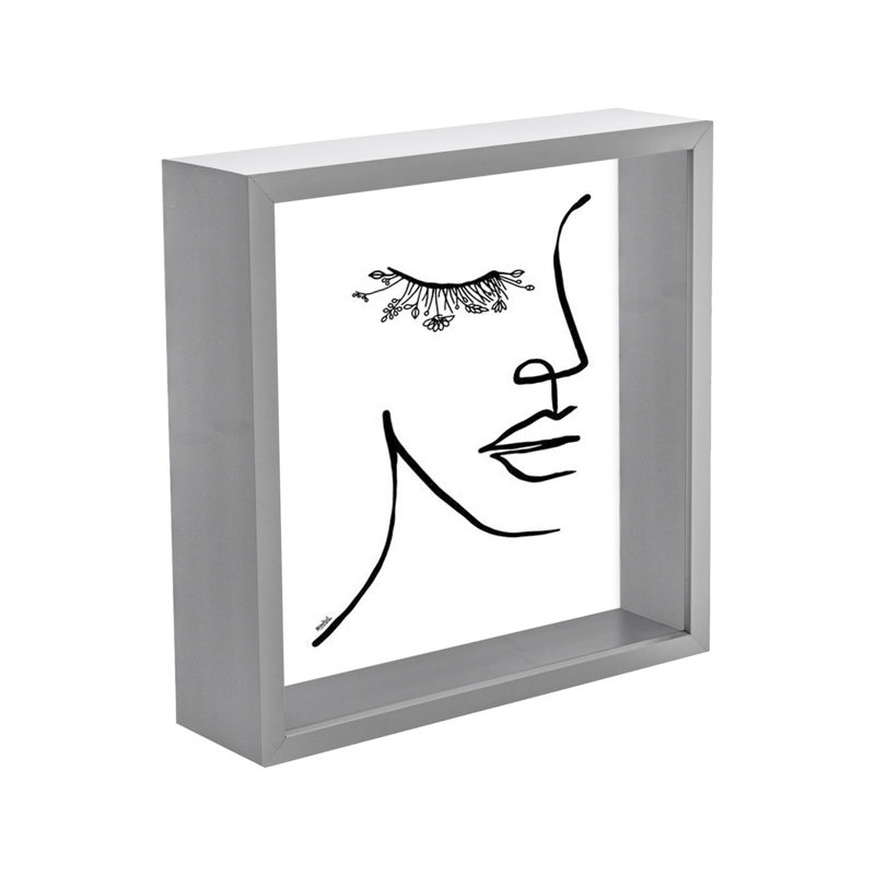 Plastic Box Frame in Grey