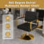 Fauteuil de coiffeur pivotant à 360 ° avec pompe pour salons de coiffure et spas Black & Gold