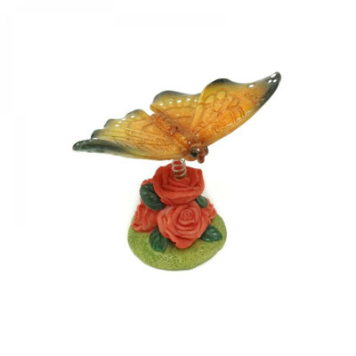 Blue Butterfly On A Flower Figurine