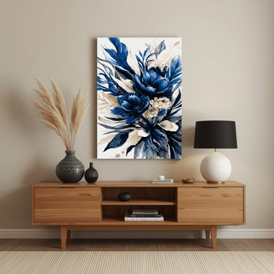 Watercolor Floral 72 Gray Metal Wall Art