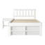 3ft wooden bed with bedside table and 2 drawers white-1174939768