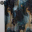 Rideau obscurcissant or et bleu sarcelle Marble Galactic - 1 panneau-107610593