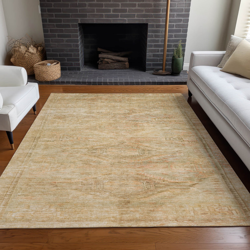 Tapis intérieur / extérieur lavable en machine Claudian ACN1631, Rectangle 9 pi x 12 pi