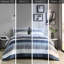 Édredon pour chambre à coucher moderne avec draps en microfibre rayés