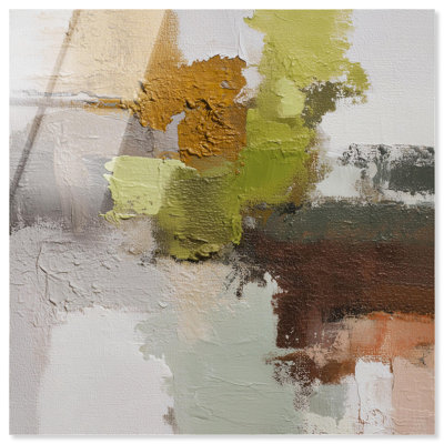"Earthy Hues I", reproduction d'art acrylique sur toile par Art Remedy, prête à être accrochée, 30 x 30