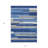 HomeRoots 3' X 5' Navy Blue And Denim Blue Striped Washable Indoor Outdoor Area Rug