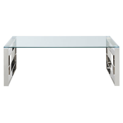 Table basse Andrew en argent